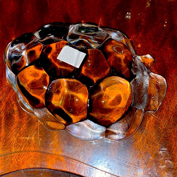 2 piece Vintage Studio Nova Crystal Grape Trinket Dishes NEW with stickers - Picture 6 of 9